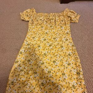 Floral Yellow Dress